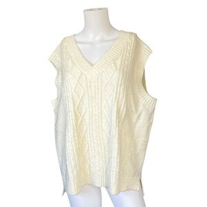 Sanctuary Cream V-Neck Sweater